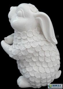 011吉祥萬福兔 生肖擺件 高檔陶瓷工藝品 大_禮品.工藝品.飾品_世界工廠網中國產品信息庫