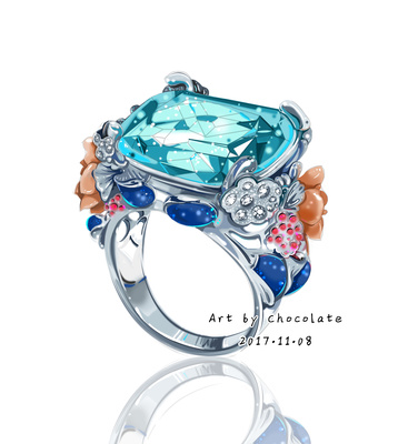 【珠寶首飾繪畫(huà)步驟圖】